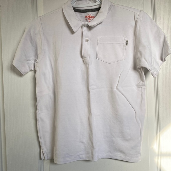 Boys Oshkosh White Polo T-Shirt - Picture 1 of 4